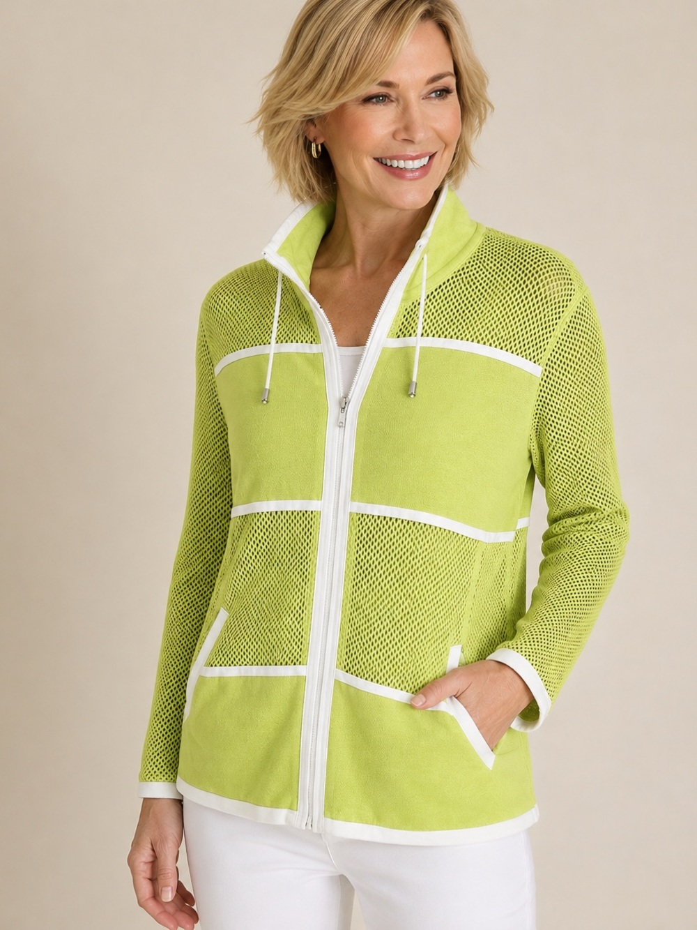 Chicos Zenergy Lissa Mesh Jacket